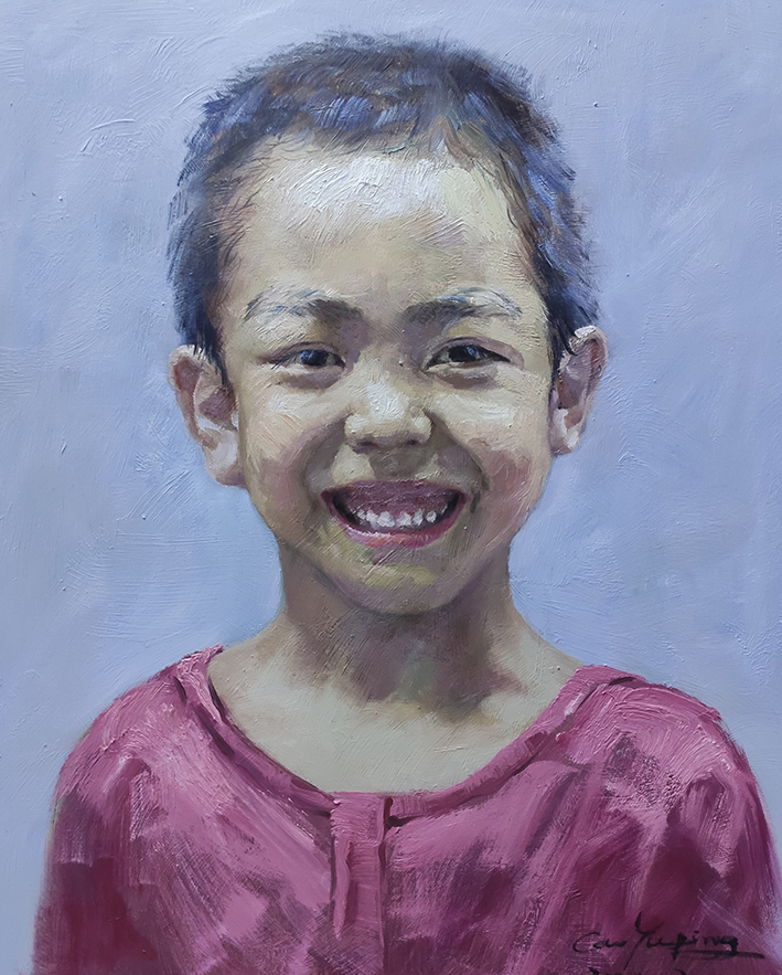 油画《张博昭》
